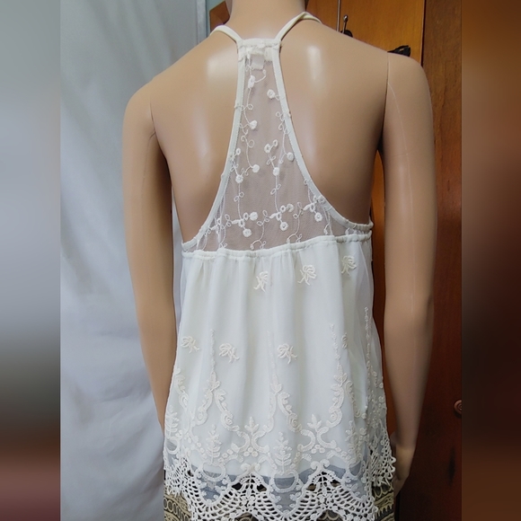 Rebellion Boho Sleeveless Top. Size Med - Picture 2 of 6